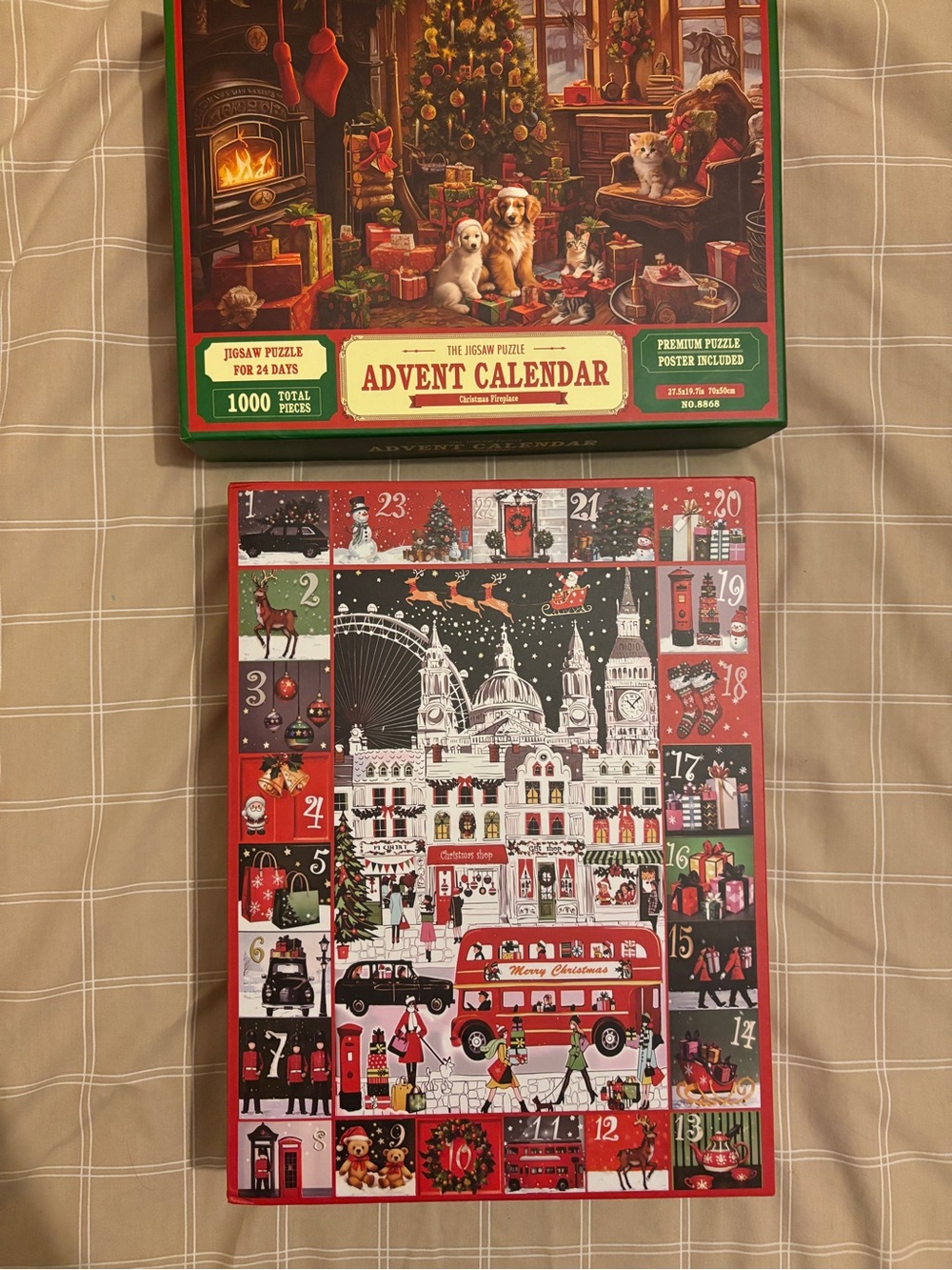Two Advent Calendar Jigsaw Puzzles